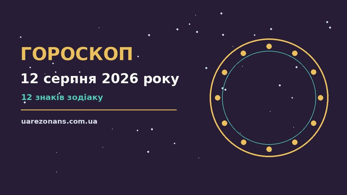 Гороскоп на 12 серпня 2026 року: підказки перед важливим кроком для впевненого початку дня