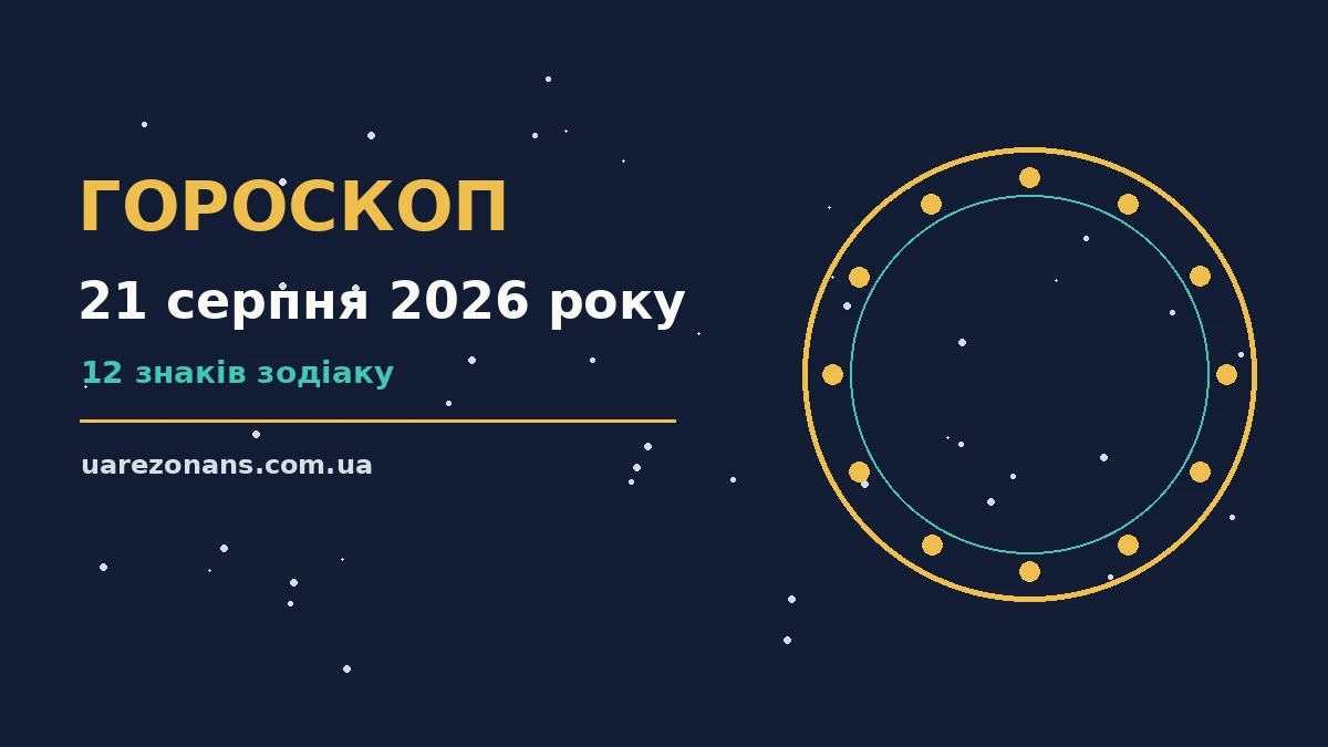 Гороскоп на 21 серпня 2026 року: підказки перед важливим кроком для впевненого початку дня