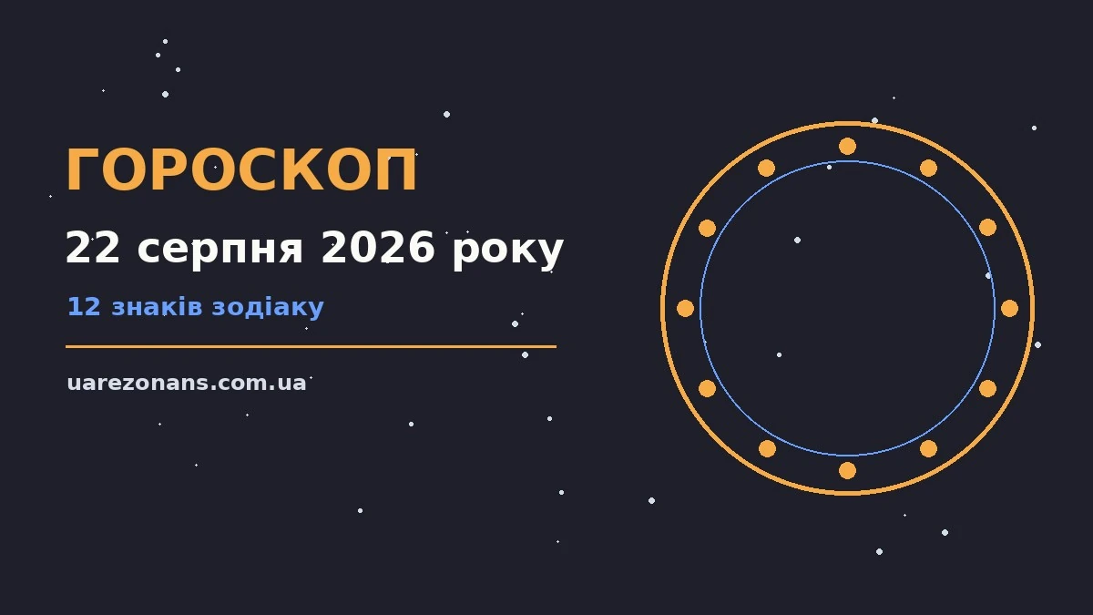 Гороскоп на 22 серпня 2026 року: підказки перед важливим кроком для впевненого початку дня