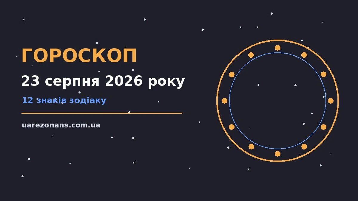 Гороскоп на 23 серпня 2026 року: підказки перед важливим кроком для впевненого початку дня