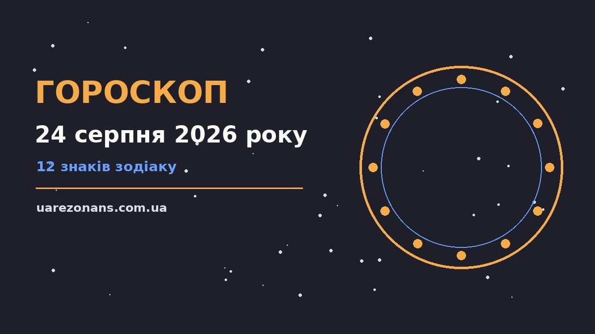 Гороскоп на 24 серпня 2026 року: підказки перед важливим кроком для впевненого початку дня