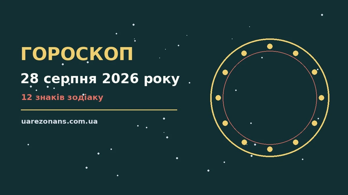 Гороскоп на 28 серпня 2026 року: підказки перед важливим кроком для впевненого початку дня