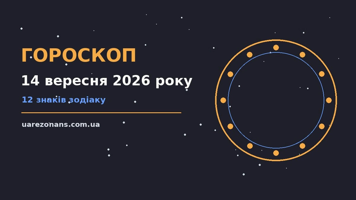 Гороскоп на 14 вересня 2026 року: підказки перед важливим кроком для впевненого початку дня