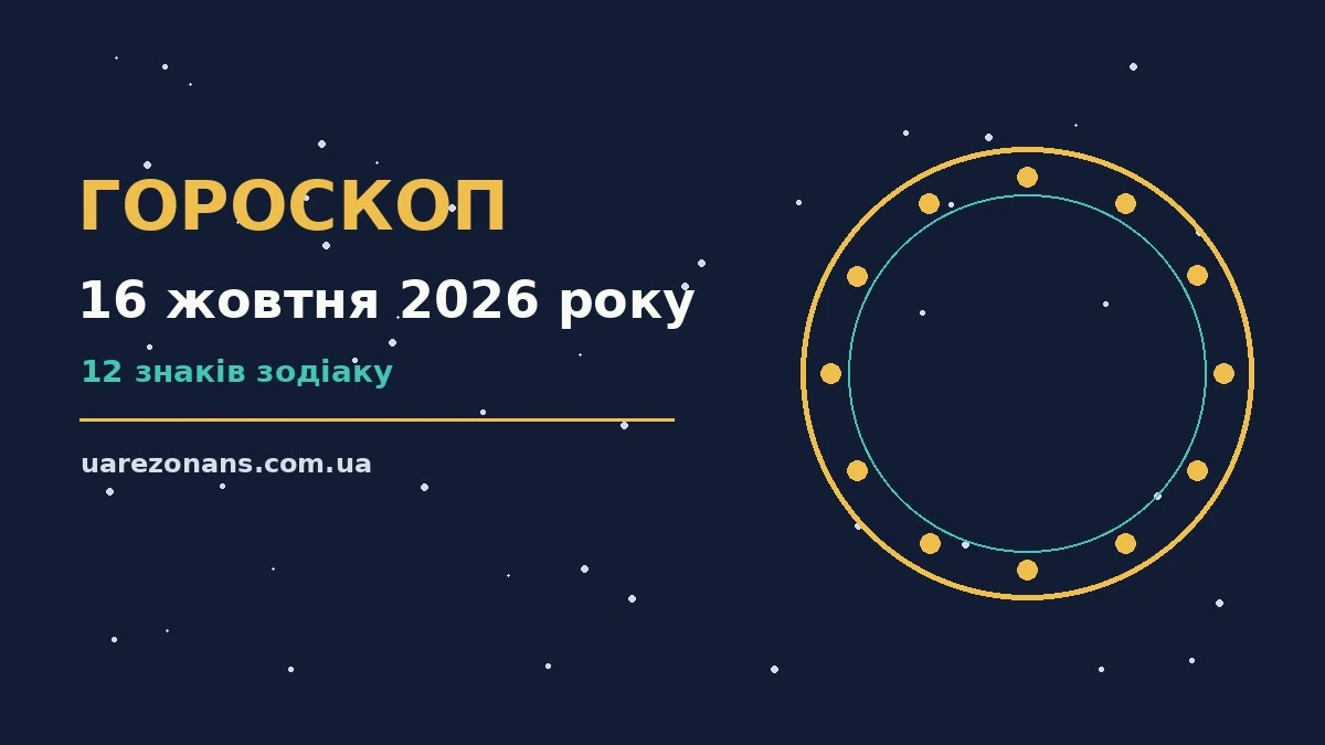 Гороскоп на 16 жовтня 2026 року: підказки перед важливим кроком для впевненого початку дня