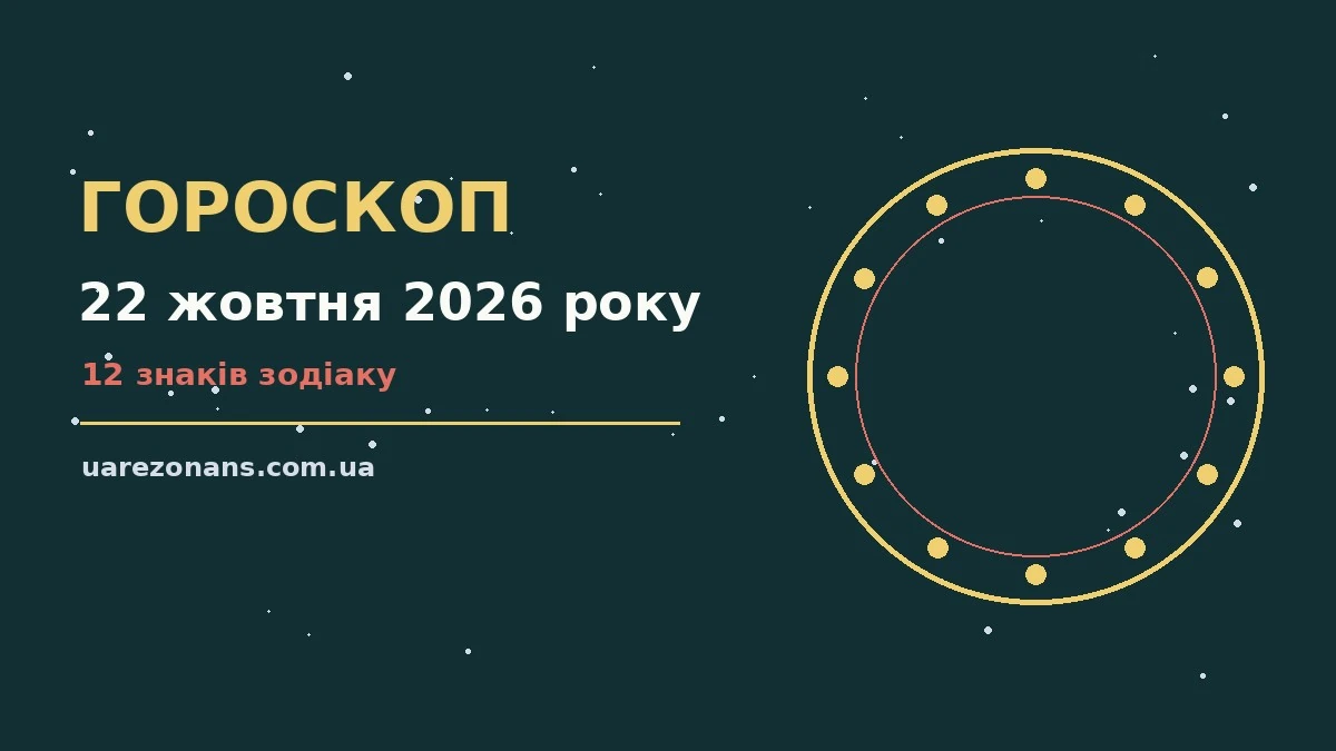 Гороскоп на 22 жовтня 2026 року: підказки перед важливим кроком для впевненого початку дня