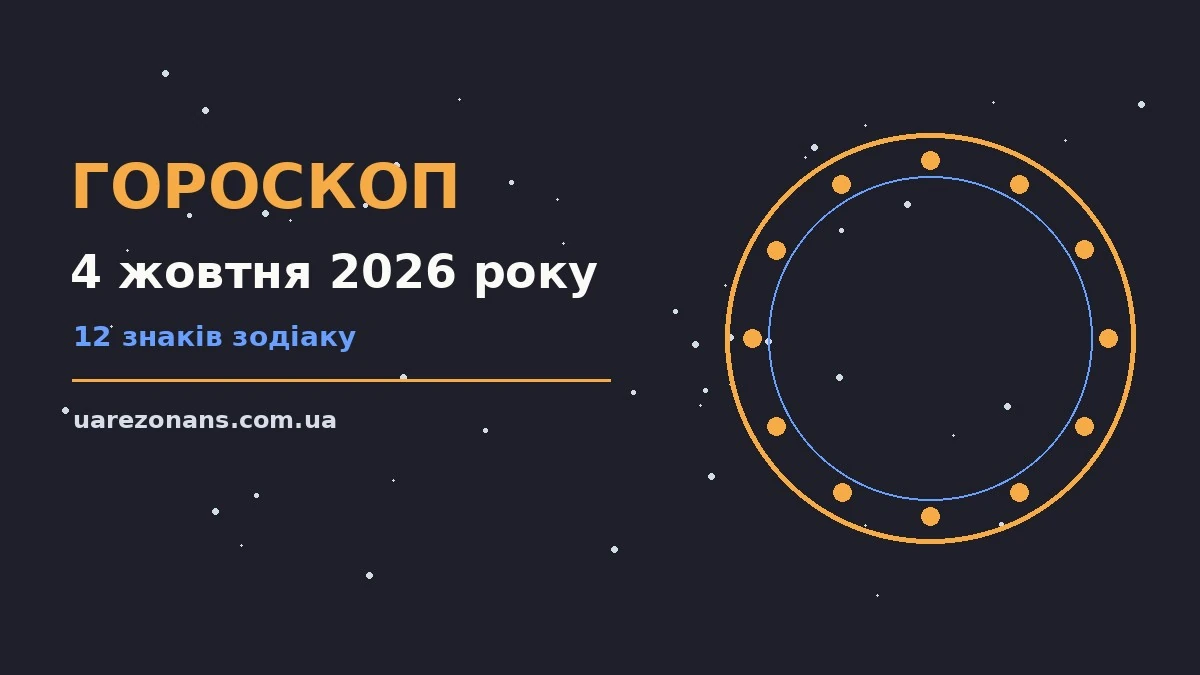 Гороскоп на 4 жовтня 2026 року: підказки перед важливим кроком для впевненого початку дня
